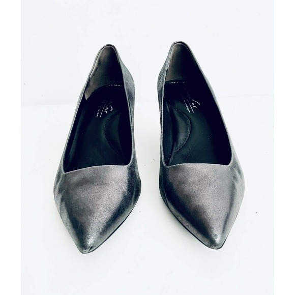 Kenneth Cole Black Silver Sz 7M 2” Heel - Picture 6 of 12